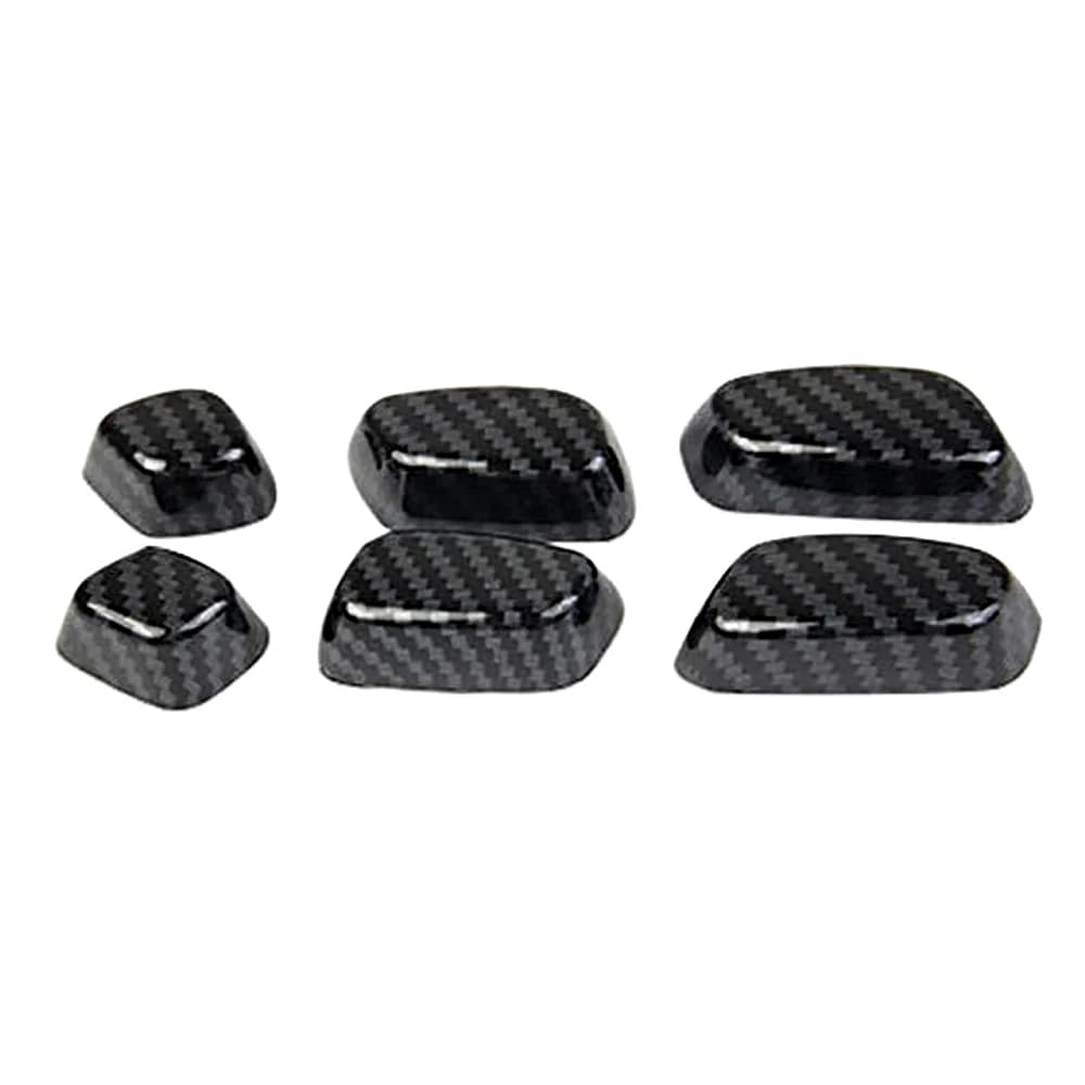 Per il 2014-2018 Chevy Silverado Chrome Seggiolino auto Regolazione pulsante interruttore Copertura Trim 6 pezzi