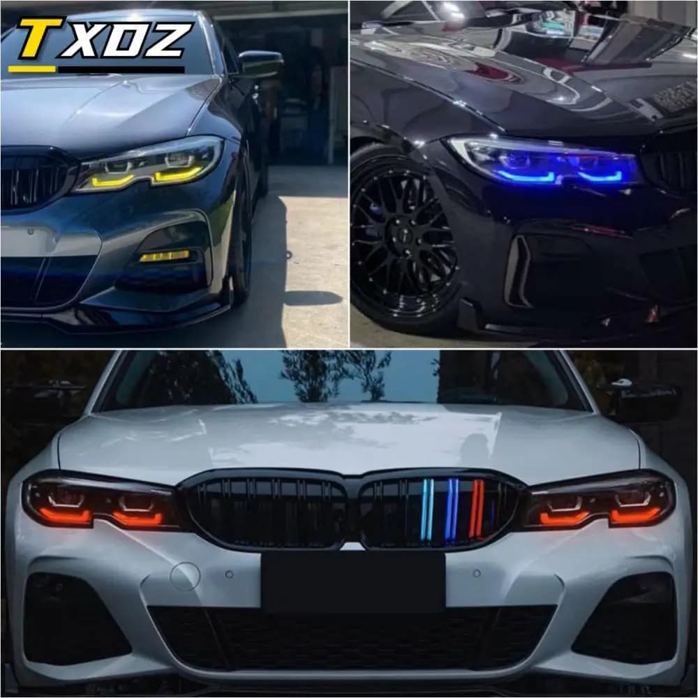 Yellow Lemon DRL G20 Red Angel eyes per 2018 2019 2020 BMW serie 3 G20 G21 320i 330i M340I LED Headlight Blue Boards