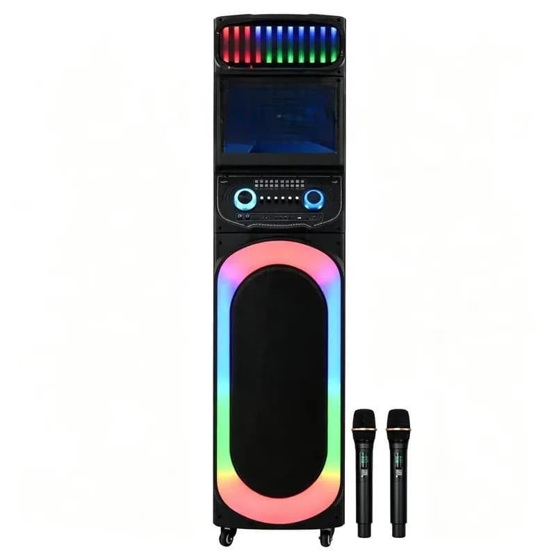 100W Touch Screen Smart Speaker Portable Karaoke Machine Outdoor Dance Audio Player Multifunctional Home Entertainment System