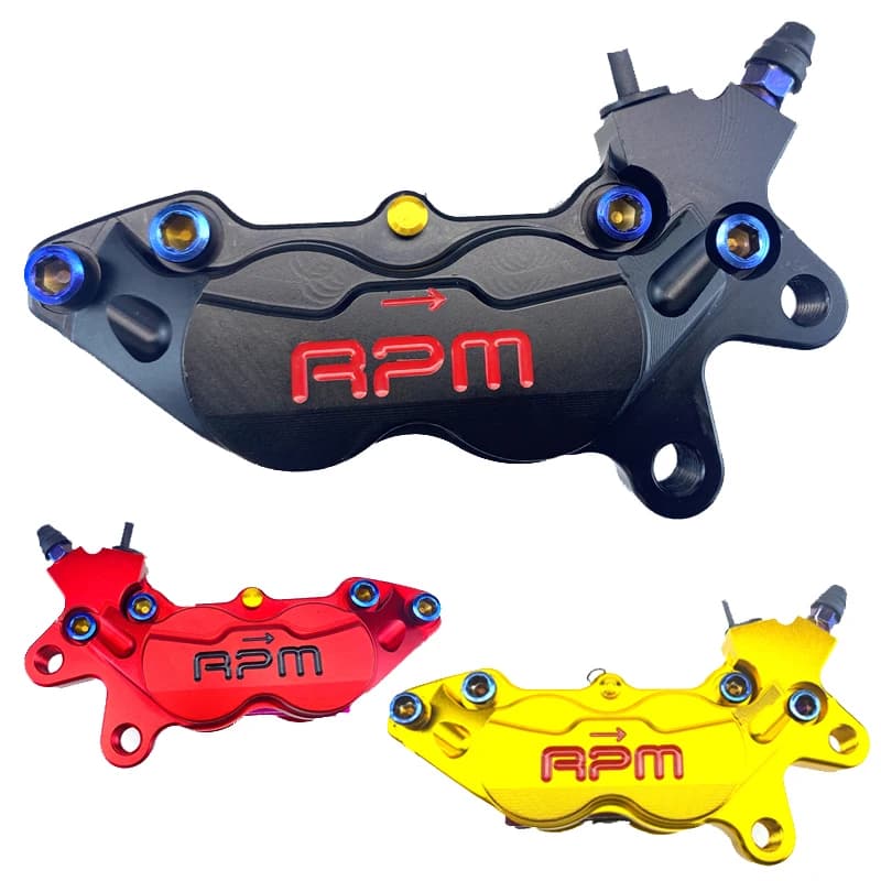 Rpm pinza freno moto 40mm montaggio P4 pistone pompa freno assiale per Honda Yamaha Kawasaki Suzuki Scooter Dirt Bike modifica