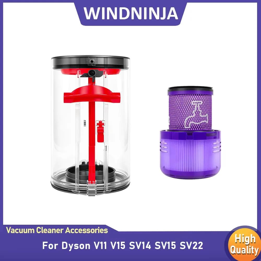 Per Dyson V11 V15 SV14 SV15 SV22 Aspirapolvere Secchio per la polvere Contenitore per la polvere e HEPA Post Filtro Filtro posteriore Parte di ricambio