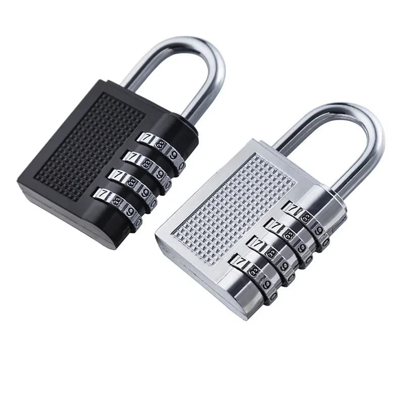 1PCS 4 Digits Password Code Combination Unlock Waterproof Mini Padlock Zinc Alloy Suitcase For Luggage Travel Smart Door Lock