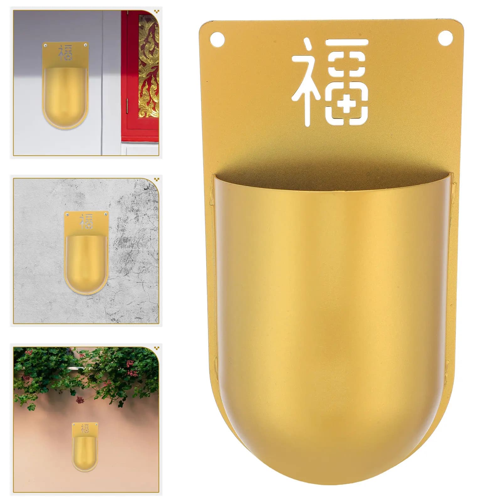 Portaincenso Verticale da Parete, Incensiere per Preghiera e Benedizione, Decorazione Zen, Tubo Porta Bastoncini Aromatici, Accessori per Incenso