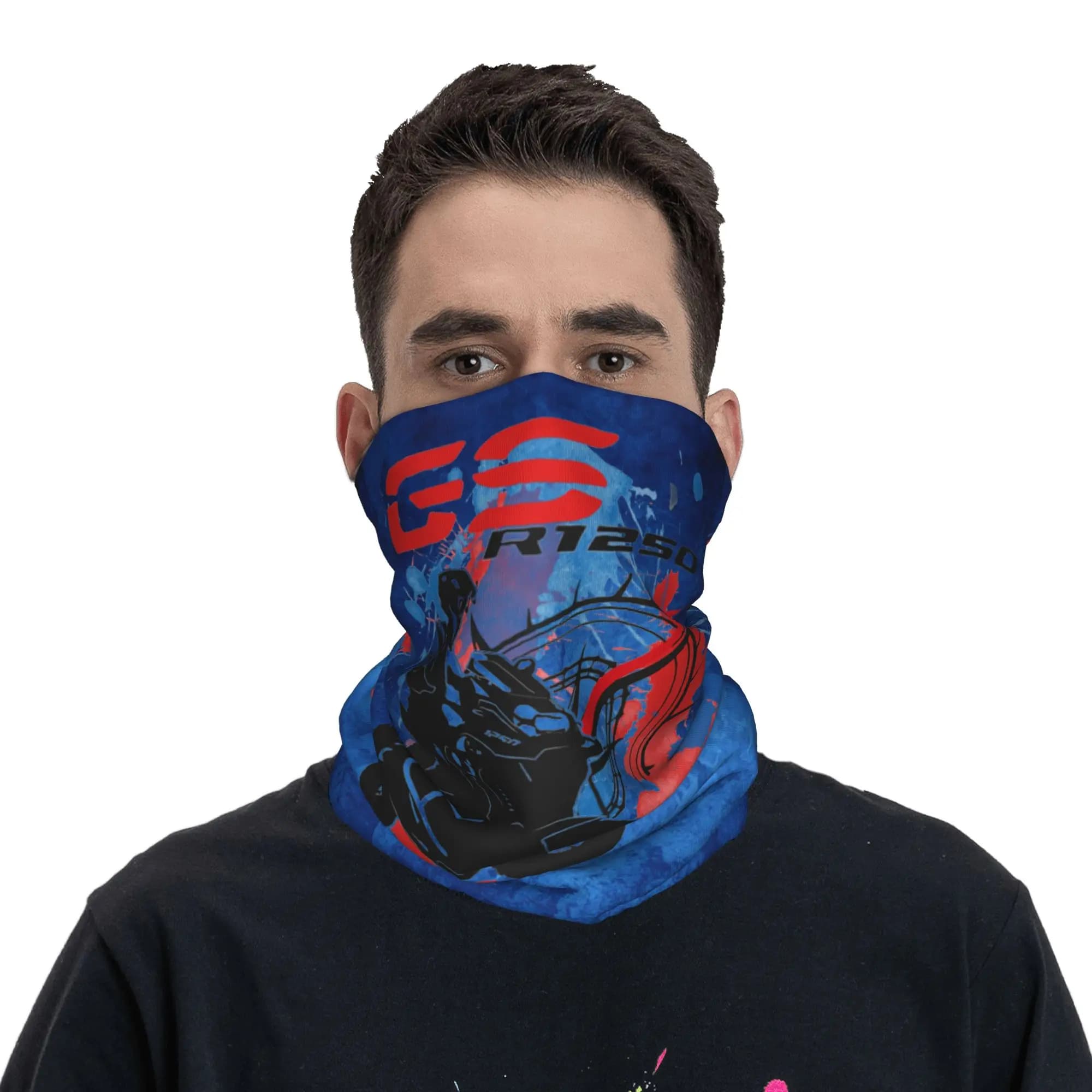 Scaldacollo Classico GS Deep Blue Personalizzato per Uomo e Donna, Antivento, Sciarpa Bandana Invernale per Sci
