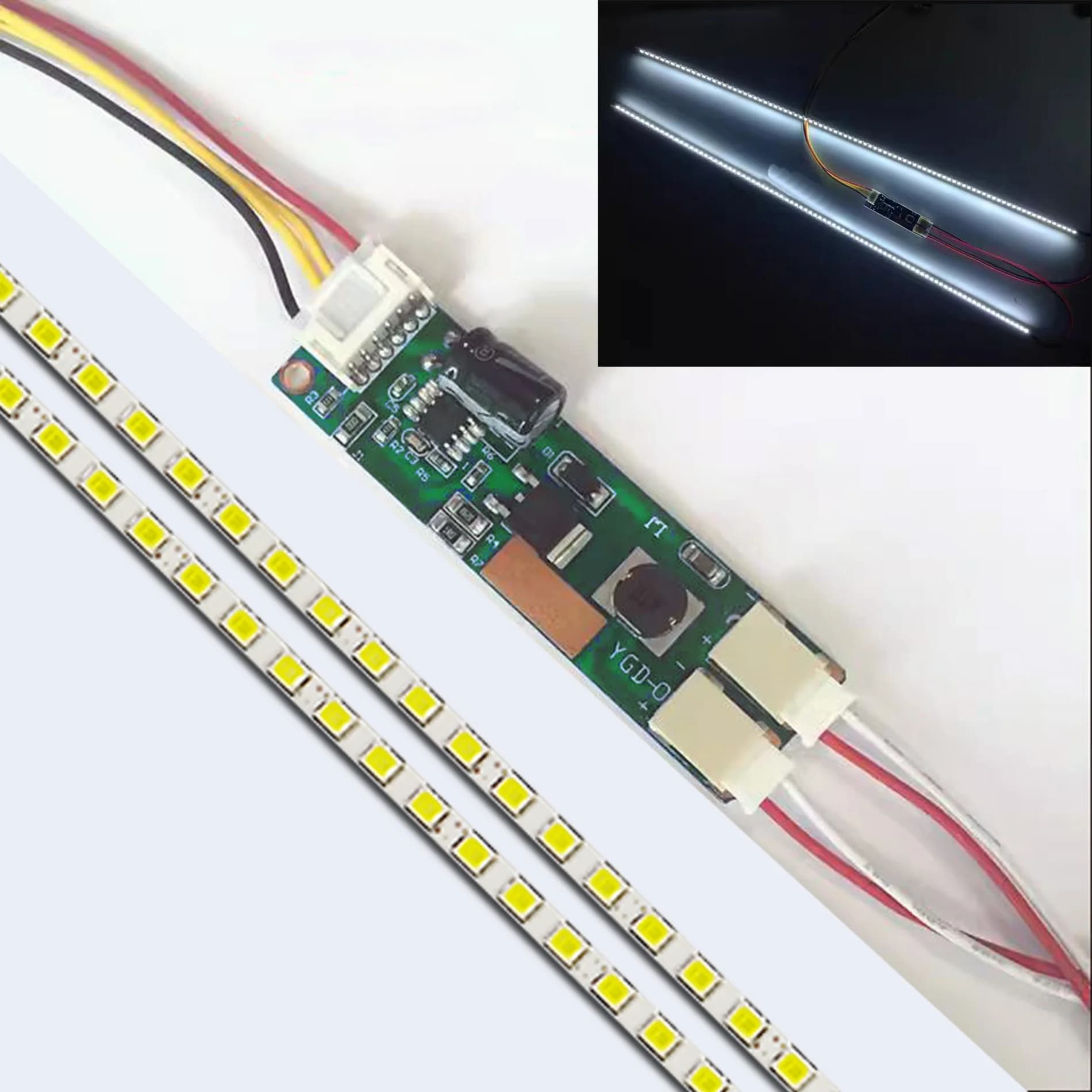 Adjustable LED Backlit Lamps Update Kit 15 17 19 20 22 LED retrofit 24 inch LCD monitor TV LCD LED backlight strip