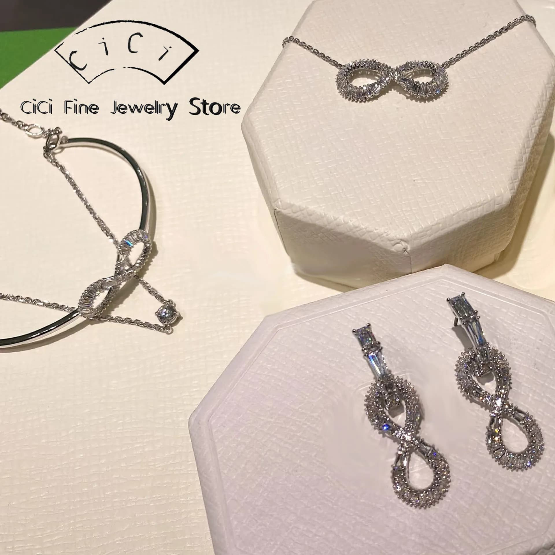 2026 Original Eternal Love Exquisite Jewelry Set High Quality Women's 8-Necklace Ring Earring Bracelet Romantic Accessories