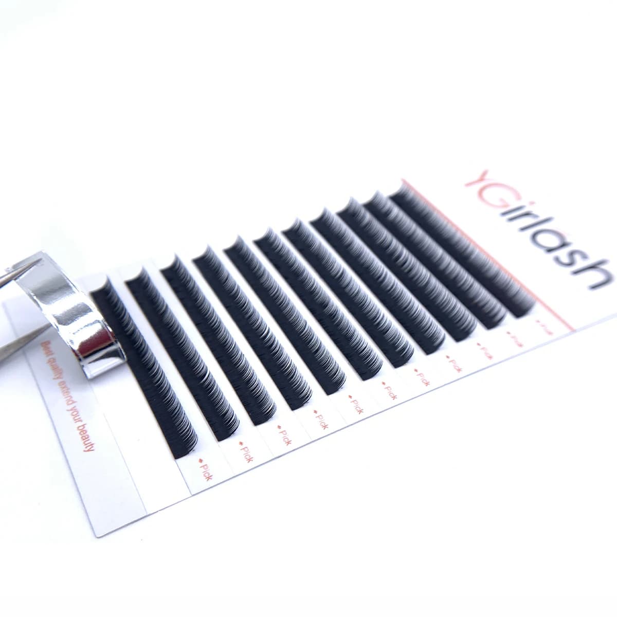 YGirlash Volume Estensioni ciglia corte0.07 0.10 5mm 6mm 7mm B C Curl Fondo Lash Sotto le ciglia Sopracciglio Ciglia Strumenti per il trucco