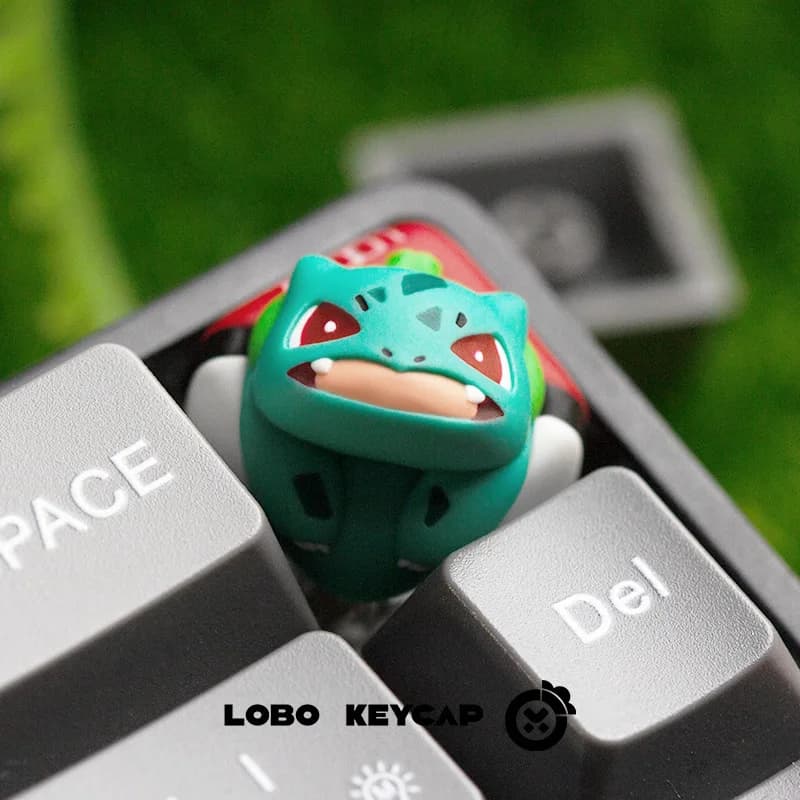 Keycap Artisan Lobo Squirtle, Keycap Anime Custom for Mechanical Keyboard, Custom Gift for Gamer