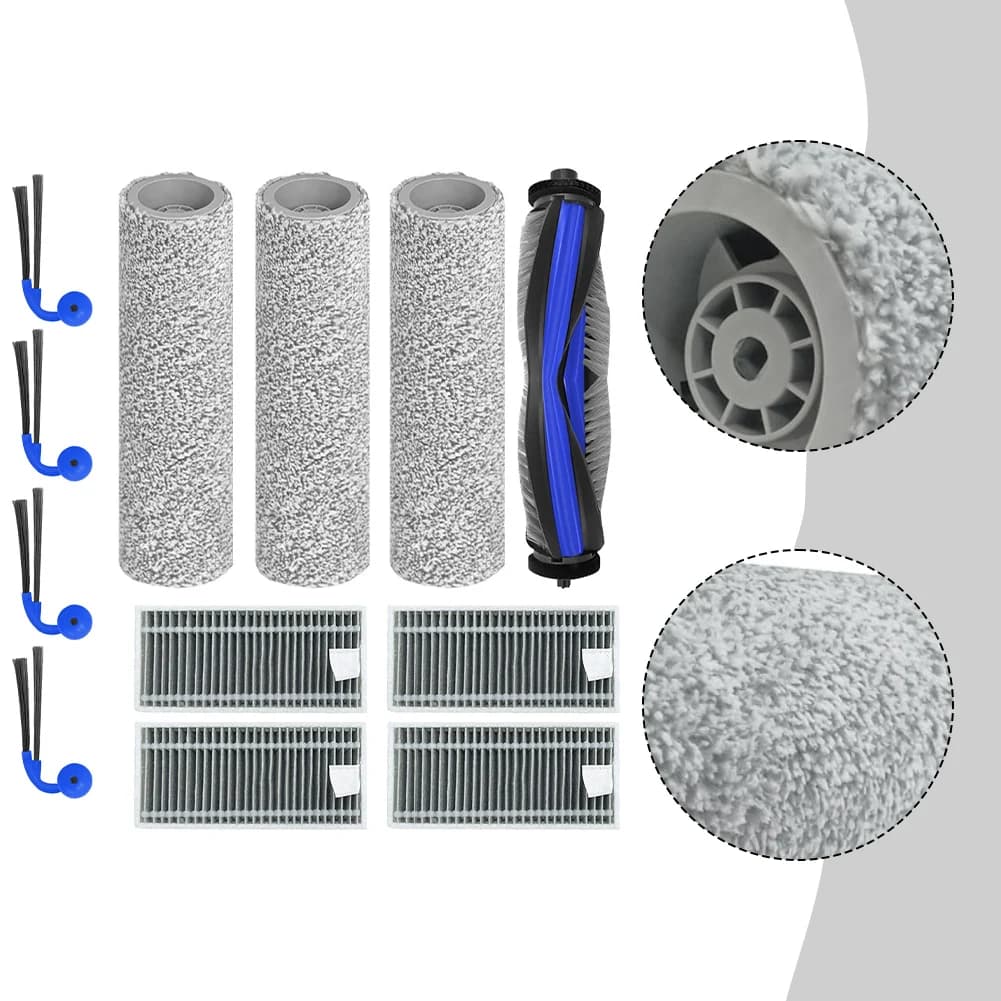 Set of brushes, filters and rollers for vacuum cleaner Deebot X11 OmniCyclone X11 Pro Famille, robot cleaning accessories.