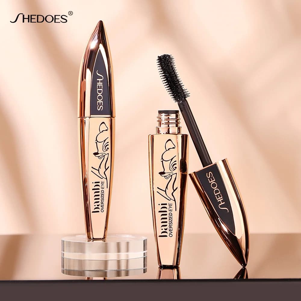 Long life black deer mascara, woman waterproof makeup