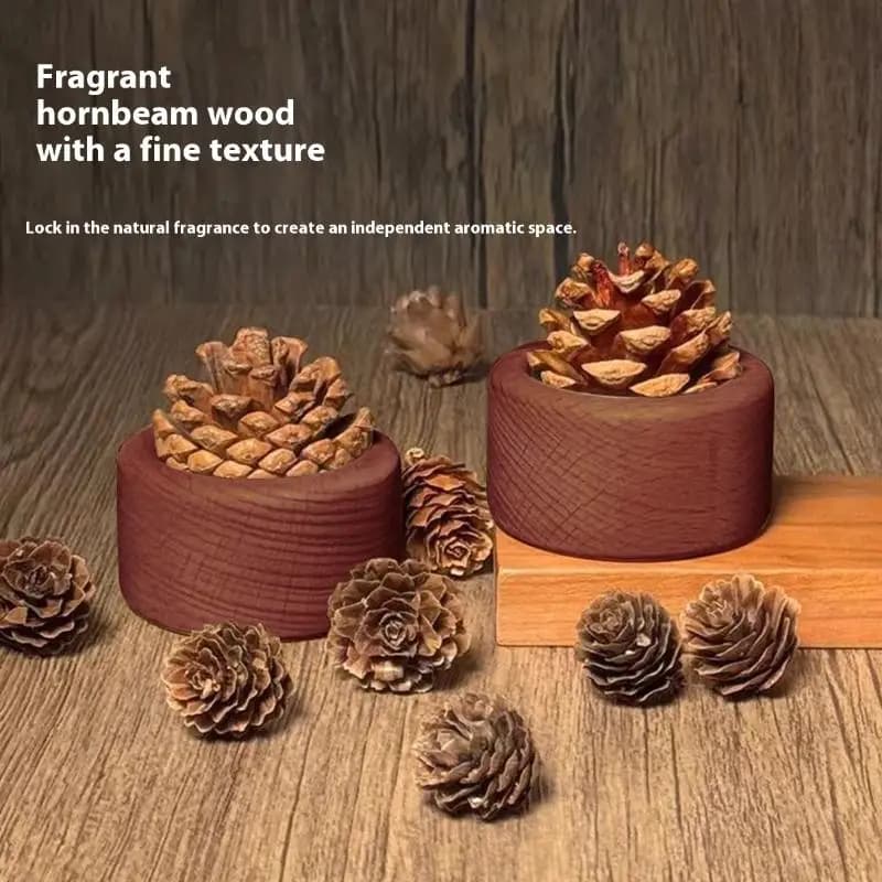 1Pcs Mini Spherical Design Natural Fragrance Dispersion Bedroom Decor Diffuser For Room Fragrance Wooden Essential Oil Diffusers