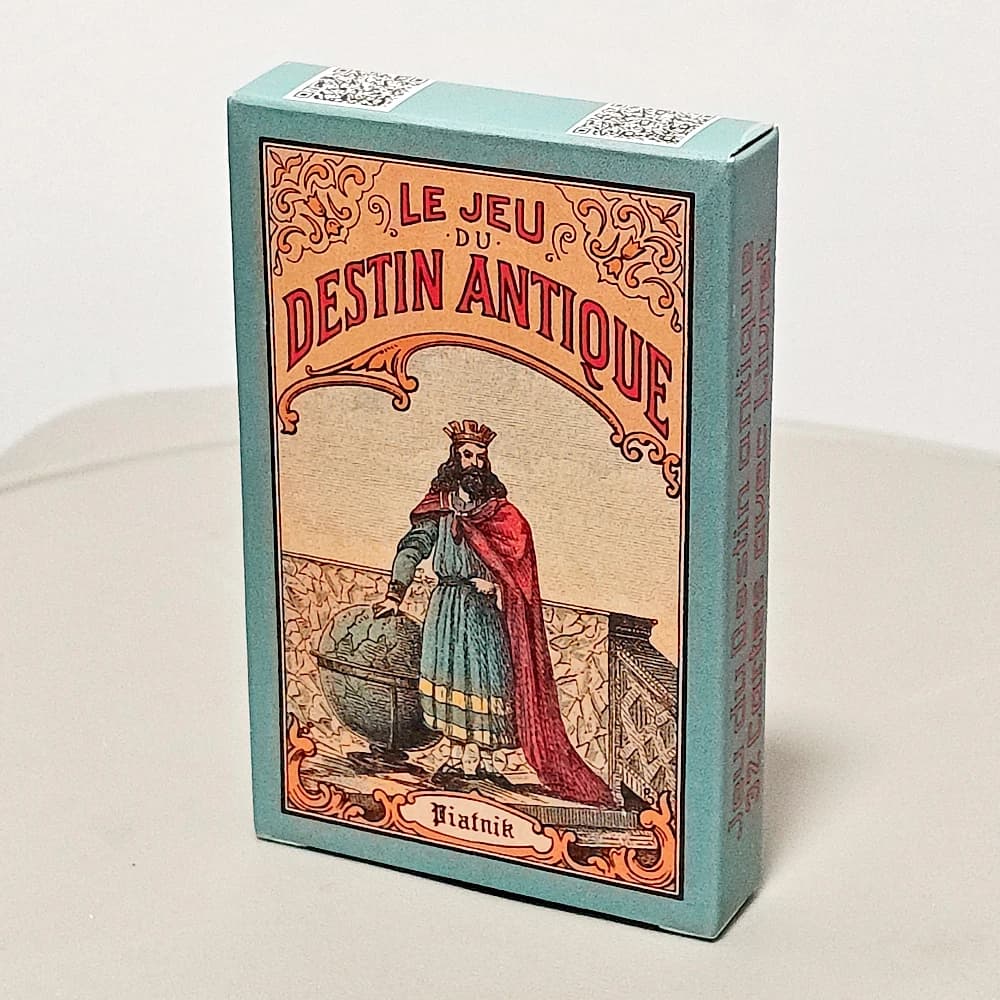 Carte Antiche per la Cartomanzia, Mazzo Oracolo 32 Carte 9x6cm, Le Jeu Du Destin Antique, Carte Tradizionali per la Cartomanzia