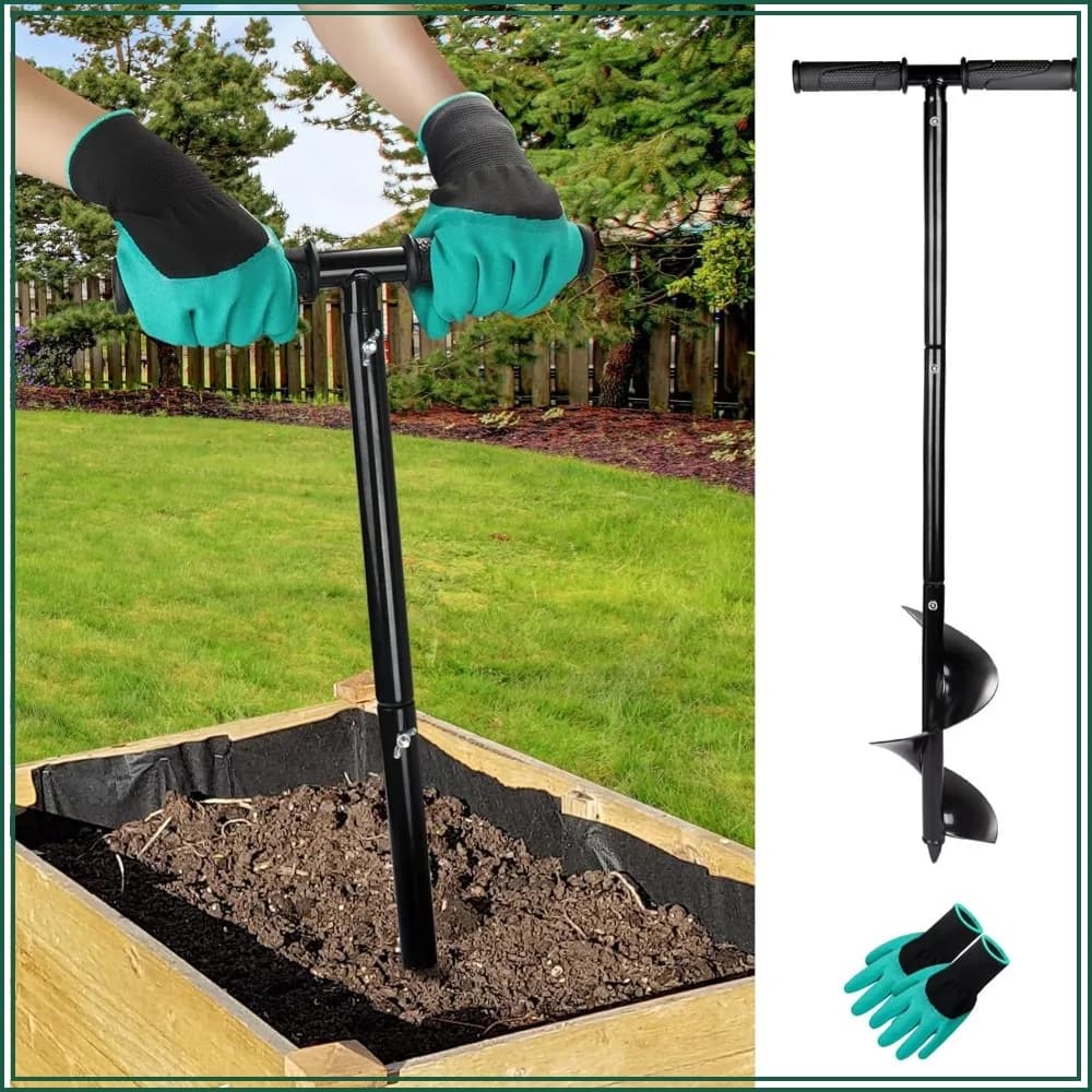 Compost Aerator Tool Turner and Mixing Tool for Outdoor Compost Tumbler Bins Bags, Composting Accessories