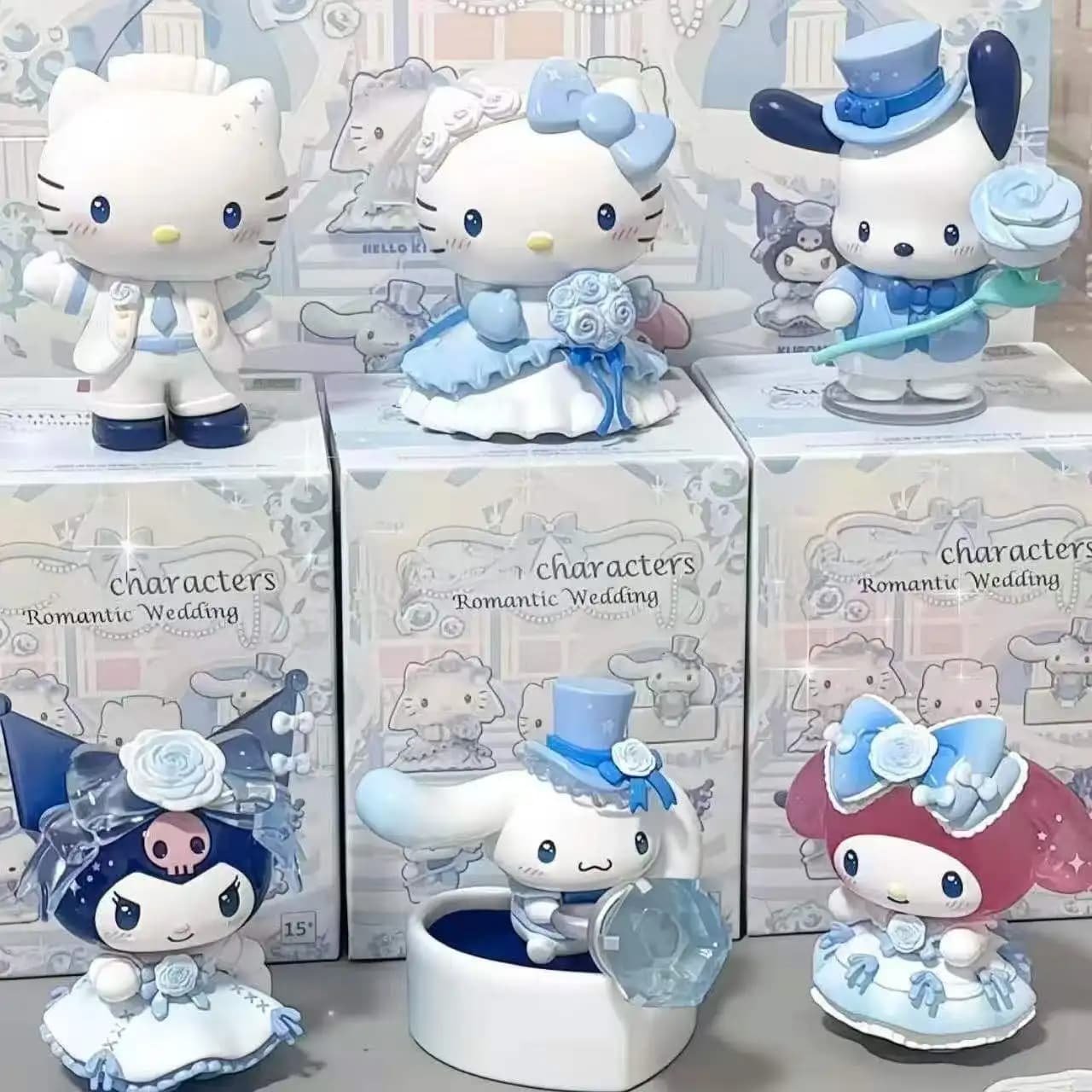 Nuova Serie Sanrio Romantic Wedding Blind Box - Bambola Carina Hello Kitty Daniel da Collezione, Ornamento da Scrivania, Regalo di Tendenza Moda