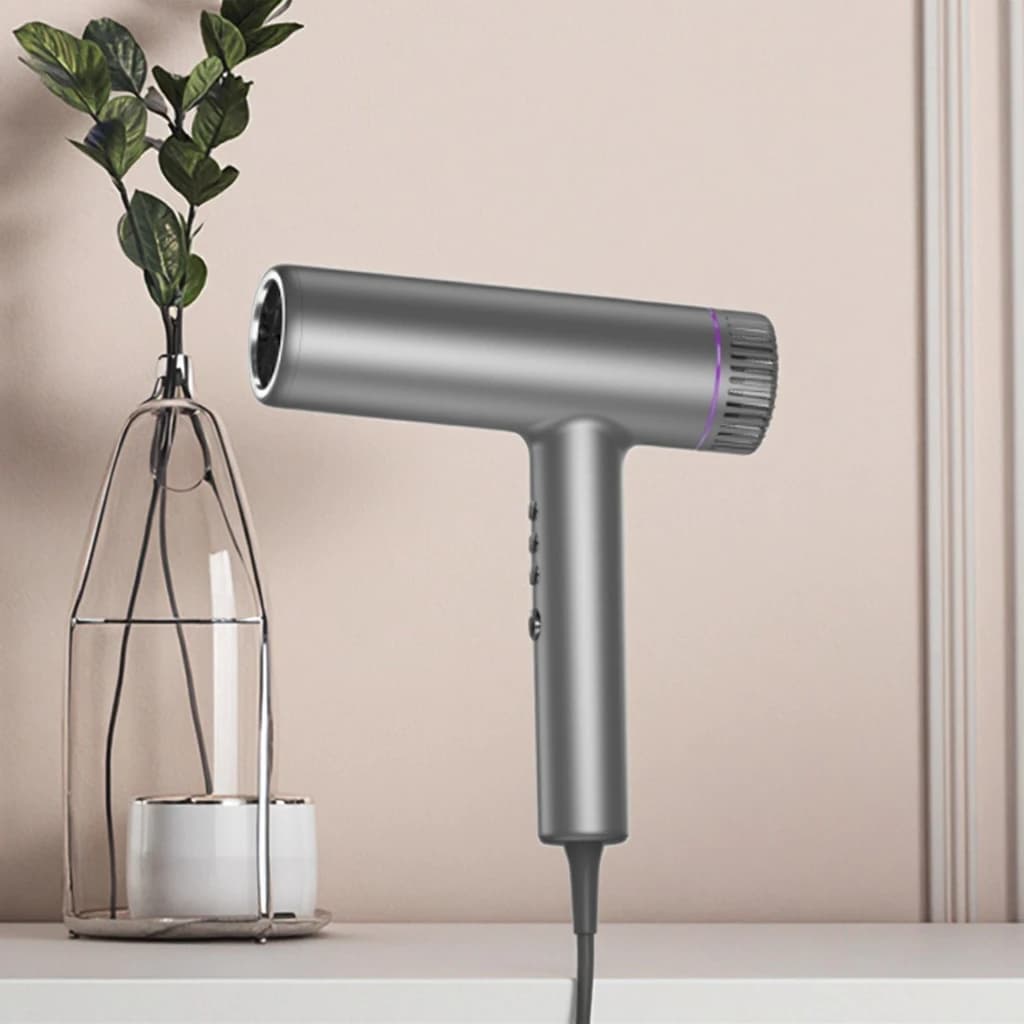 Asciugacapelli ionico professionale da 2000 W: asciugacapelli da salone in ABS con tecnologia agli ioni negativi, asciugatura rapida ad alta potenza per uso domestico/salone)