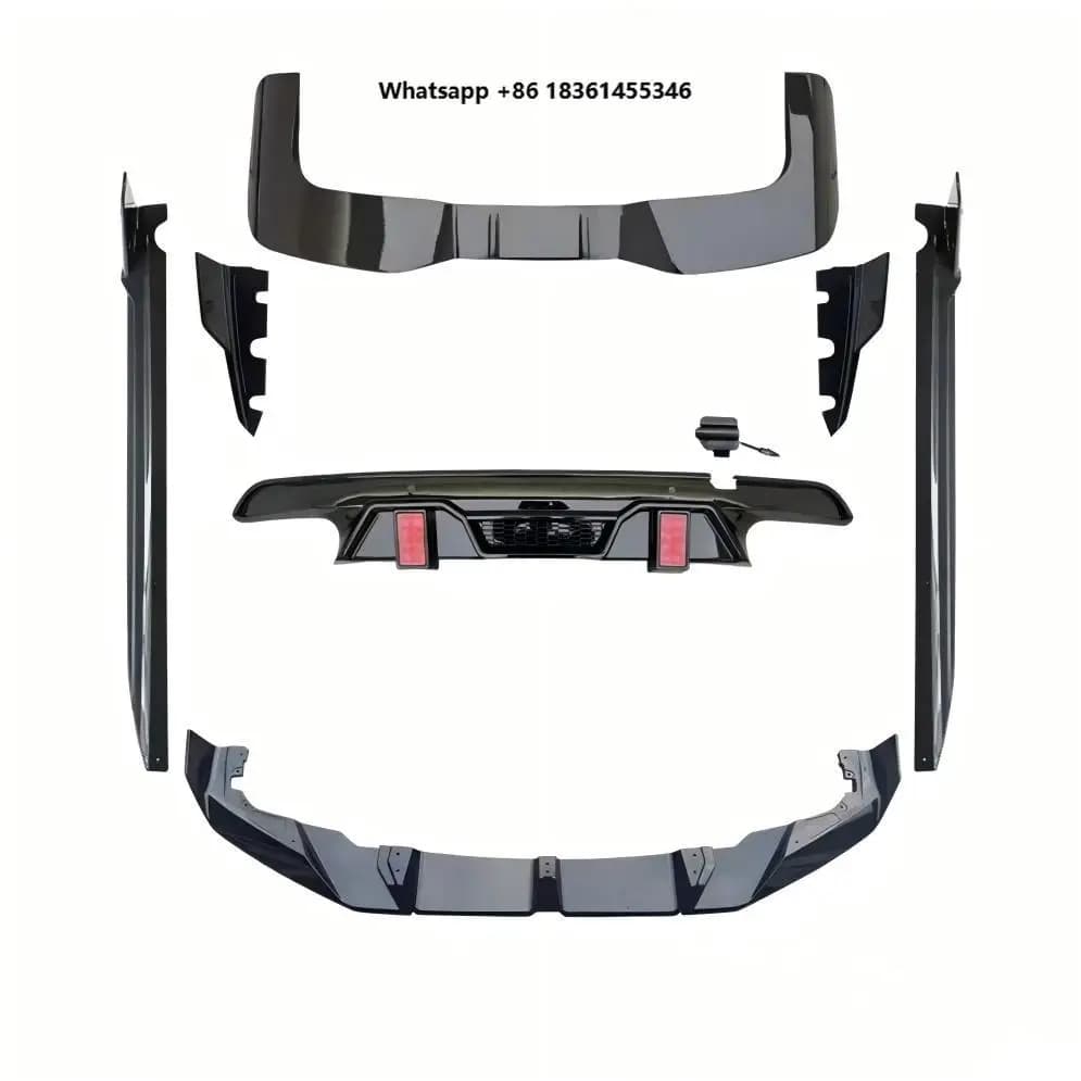 For X5M F95 Lci 2023-2026 High Performance X5M Bodykit Front Lip Diffuser LD Style Black Warrior Style Body Kit