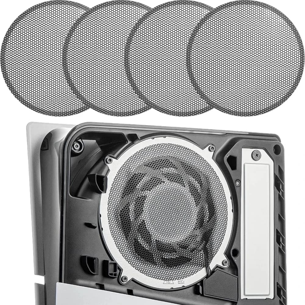 2/4 Pezzi Filtro Antipolvere per Console PS5, Copertura a Rete Antipolvere, Facile da Pulire, Accessorio per Ventola della PlayStation 5