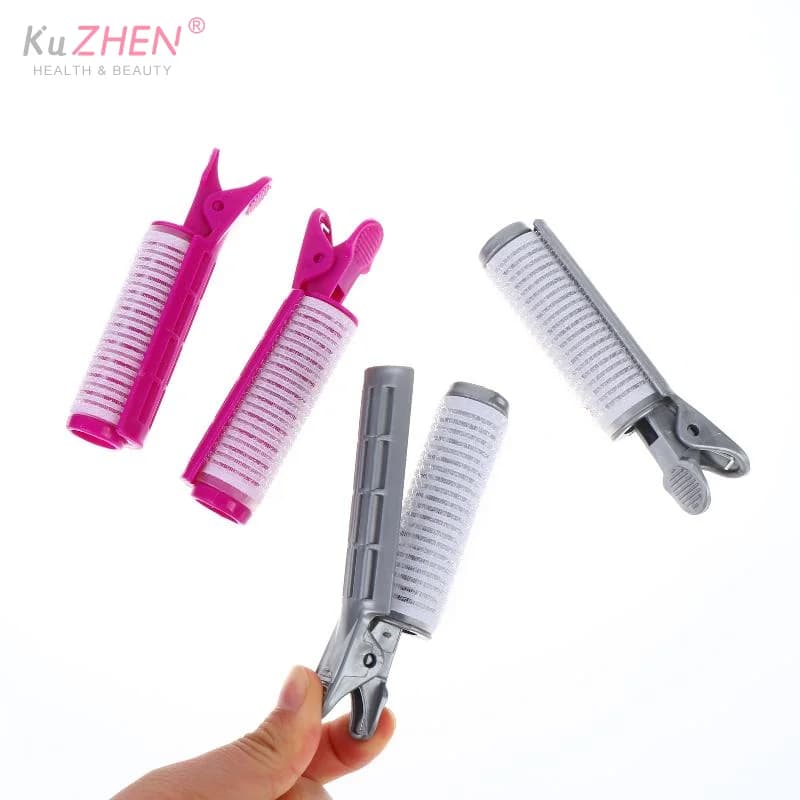 2pcs Salon Perm Rods No Heat Durable Hairdressing Styling Non Slip Morgan Perm Curler Clips Hair Root Cold Perm Bar For Salon