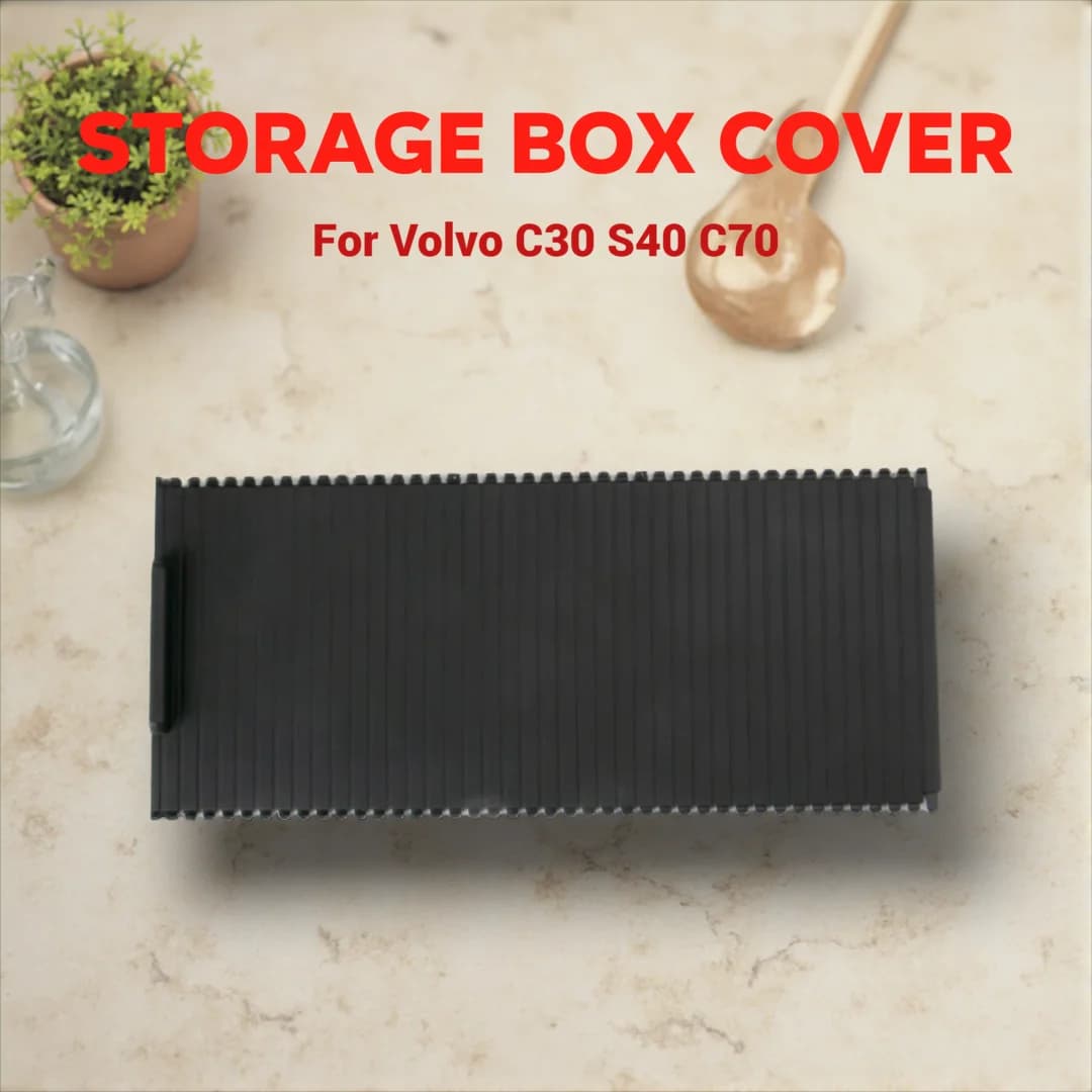 For Volvo C30 S40 C70 2007-2012 Inner Centre Console Water Cup Holder Blind Cover Trim Roller Replacement Part 9123545