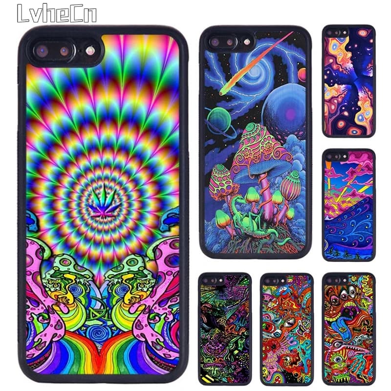 Custodia per telefono LvheCn Art Aesthetic Trippy Psychedelic Drug Cosmic per iPhone 17 Air 1SE Plus 12 13 Pro Max S22