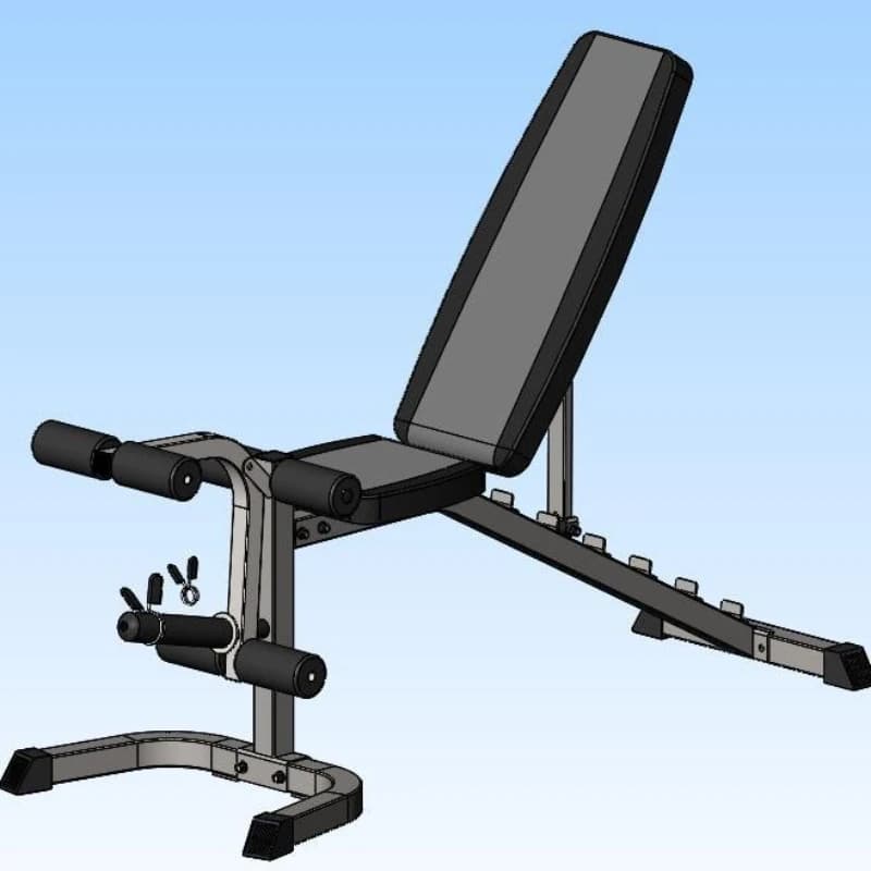 Stool with dumbbells Fitness Stool Home Multi-functional indoor sports equipment folding without installation