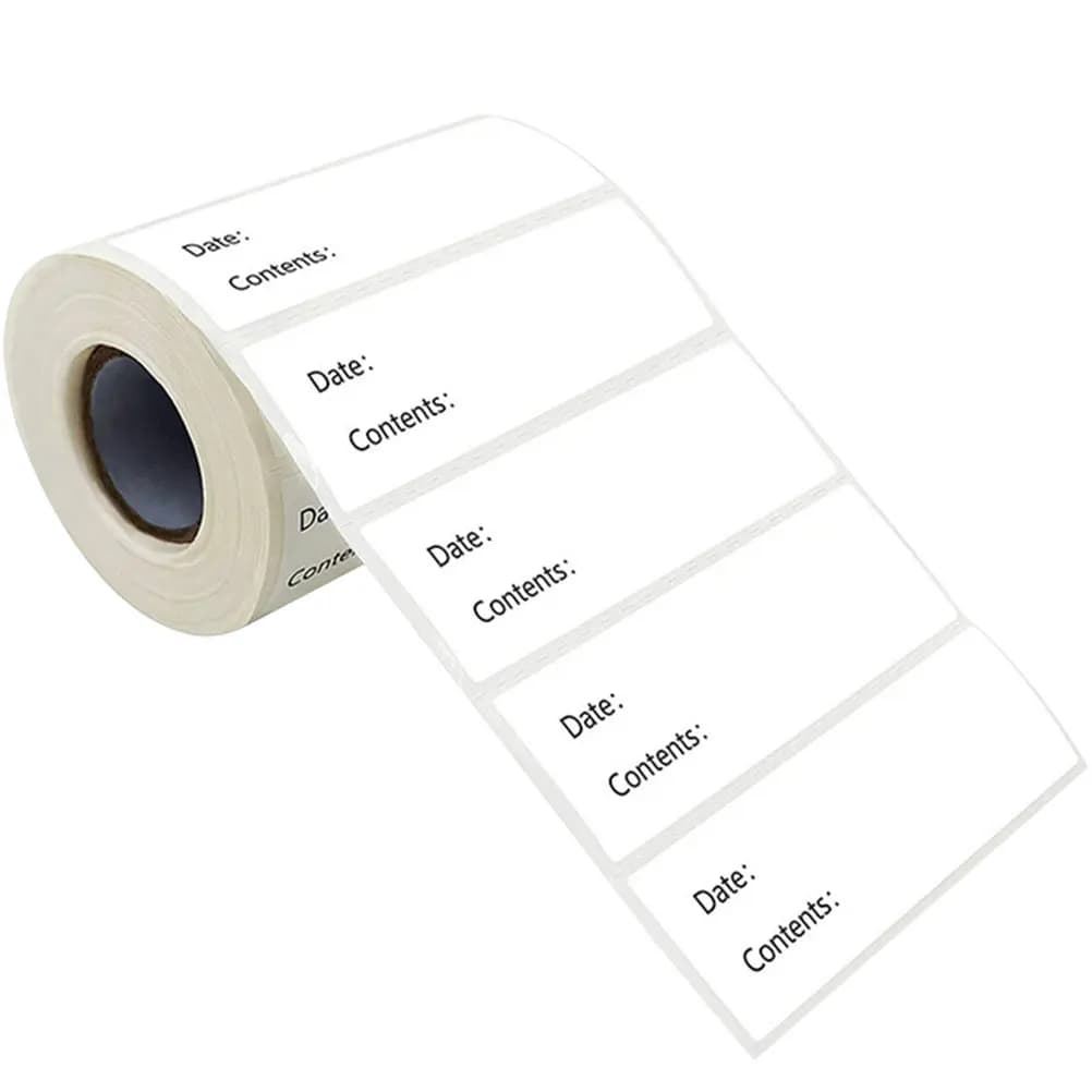 1 Roll Multi Function Food Labels Adhesive Write on Freezer Safe Waterproof Kitchen Pantry Bottle Jar Container Storage Date