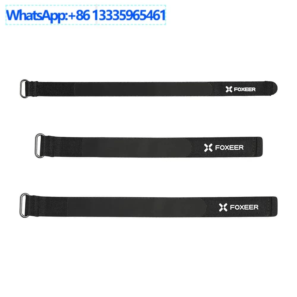Fascetta fermacavi in silicone antiscivolo Foxeer da 6 pezzi, sottile e resistente, cinturino in velcro resistente autoadesivo 3 pezzi