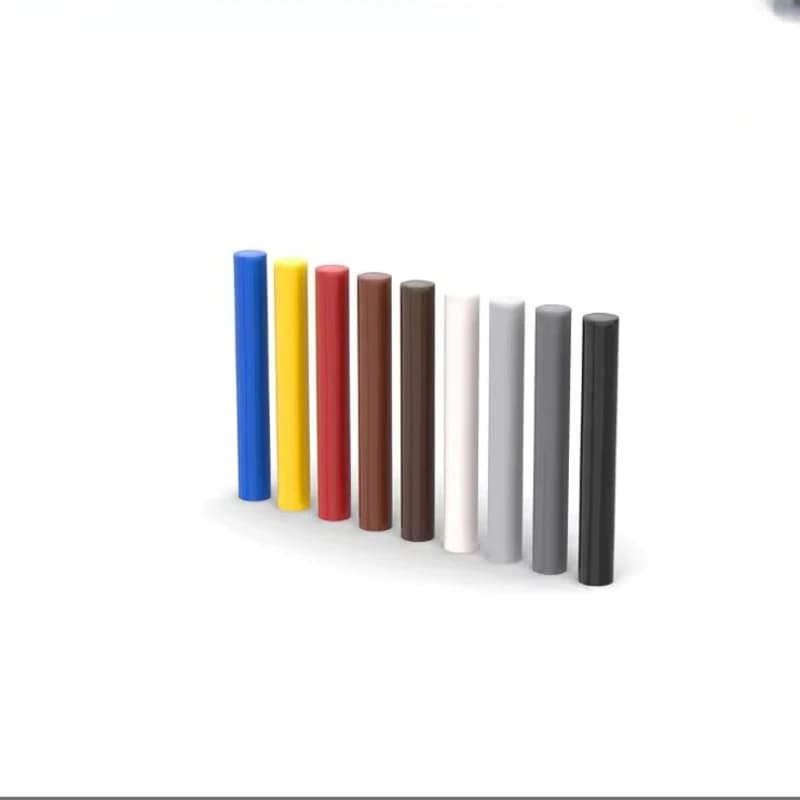 10 pz. Accessori MOC Barra Freccia Mattoncini MOC 3L Compatibili con 30374 21462 2.4CM Parti di Assemblaggio Blocchi da Costruzione Giocattoli