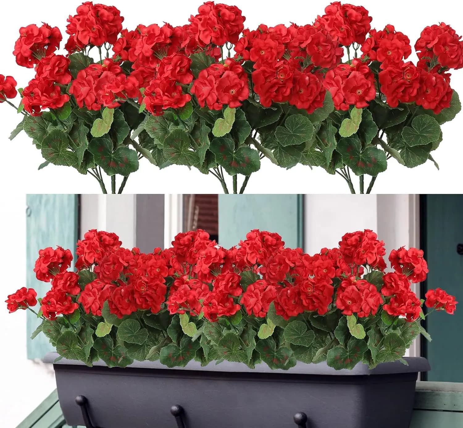 1/5 pezzi di pianta artificiale di seta fiore della begonia giardino esterno arco protezione UV sposa casa bonsai festa di Natale regalo fai da te