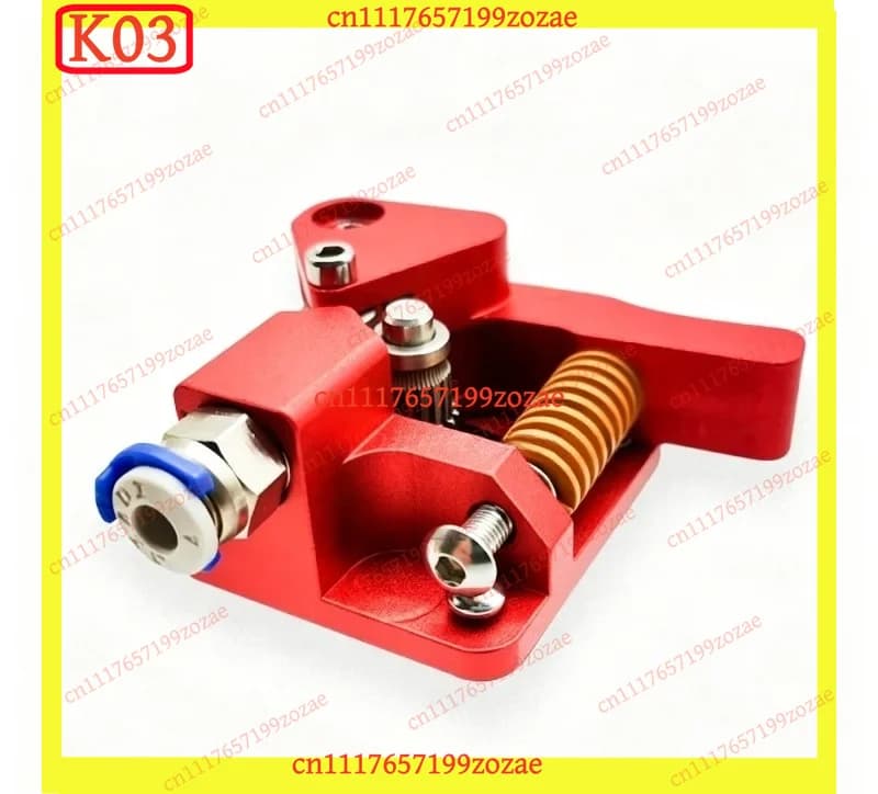 k03 Double Pulley Red Extrusion Mechanism Upgrade Replacement Parts for CR10‑S Pro 3D Printer Accessories