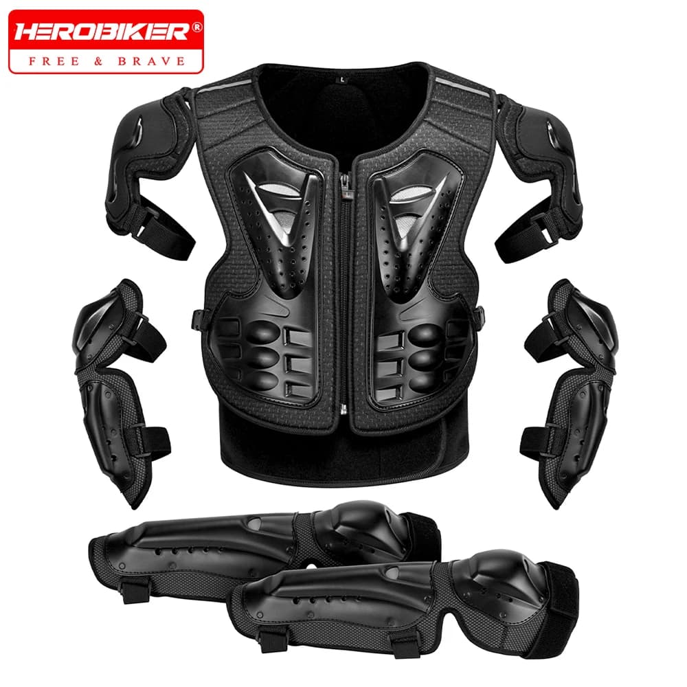 Motorcycle Armor Adult Protective Gear Off-road Cycling Chest And Back Protection Vest Vest Adult Knee Elbow Protection