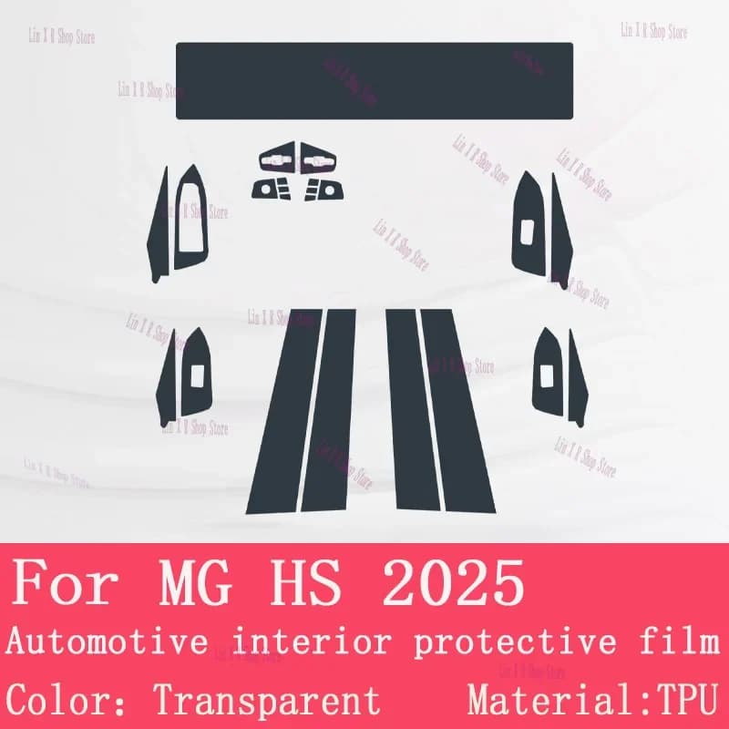 Pellicola Protettiva in TPU per Schermo GPS Auto MG HS 2025, Adesivo Trasparente Anti-graffio per Interni, Accessori PPF