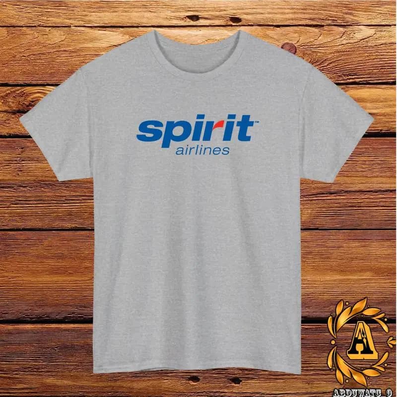 Maglietta con logo Spirit Airlines Nero Grigio Bianco Navy Rosso Azzurro S 5XL