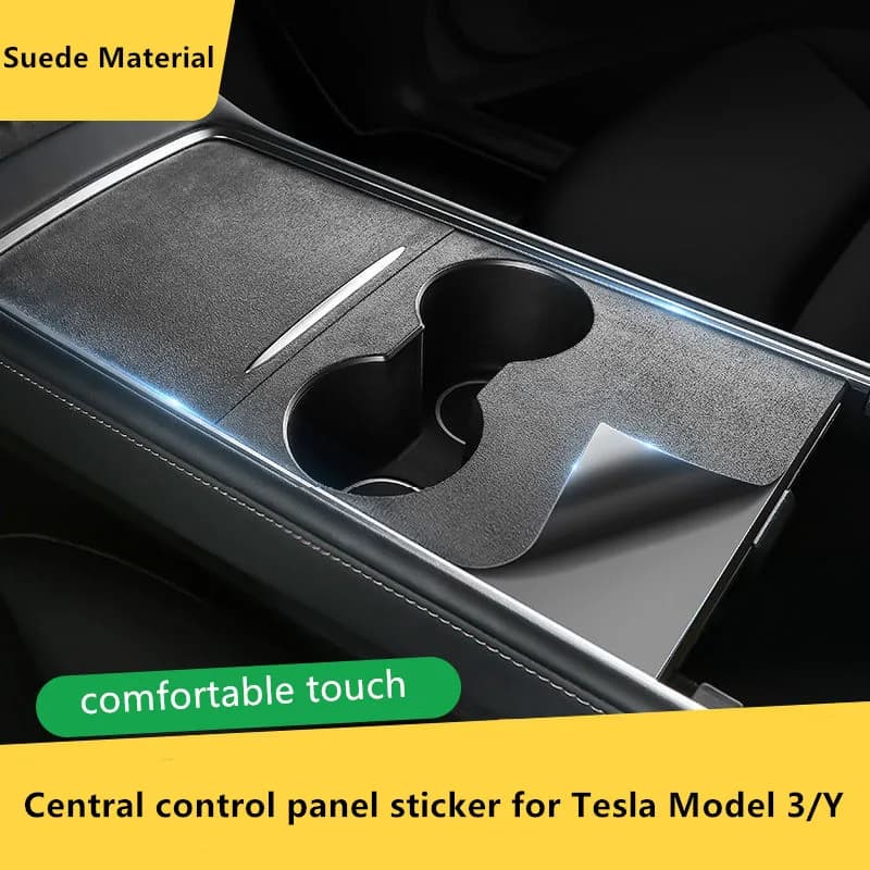 Pellicola protettiva per auto Adesivo per pannello di controllo centrale per Tesla Model 3 Model Y Adesivi antigraffio Decorazione interna per styling auto
