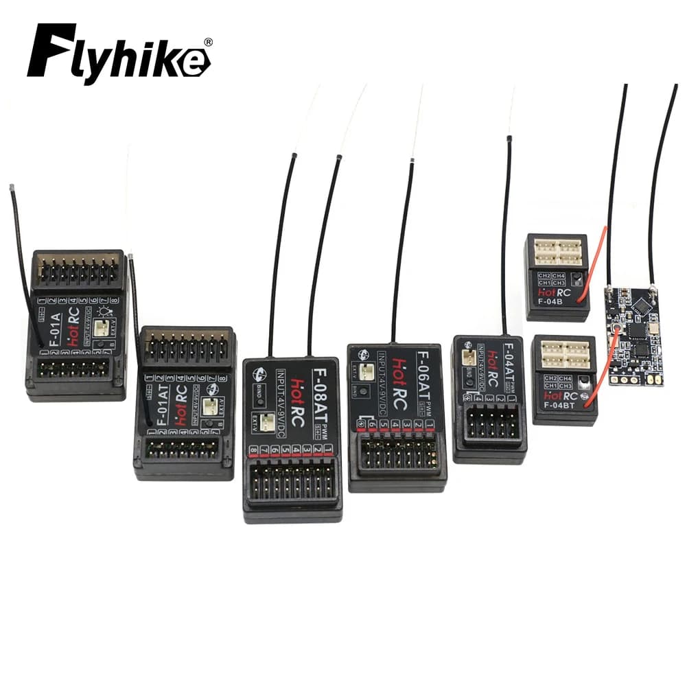 HOTRC 2.4Ghz F-04A F-06A F-08A F-01A F-04AT F-06AT F-08AT F-01AT Ricevitore Rc 4/6/8Ch per trasmettitore Rc Hotrc