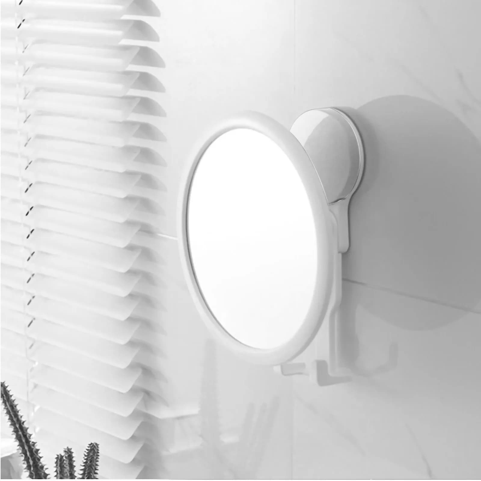 Specchio da parete premium per il trucco, senza fori, per bagno, superficie trasparente, posizione regolabile, lavorazione squisita, moderno