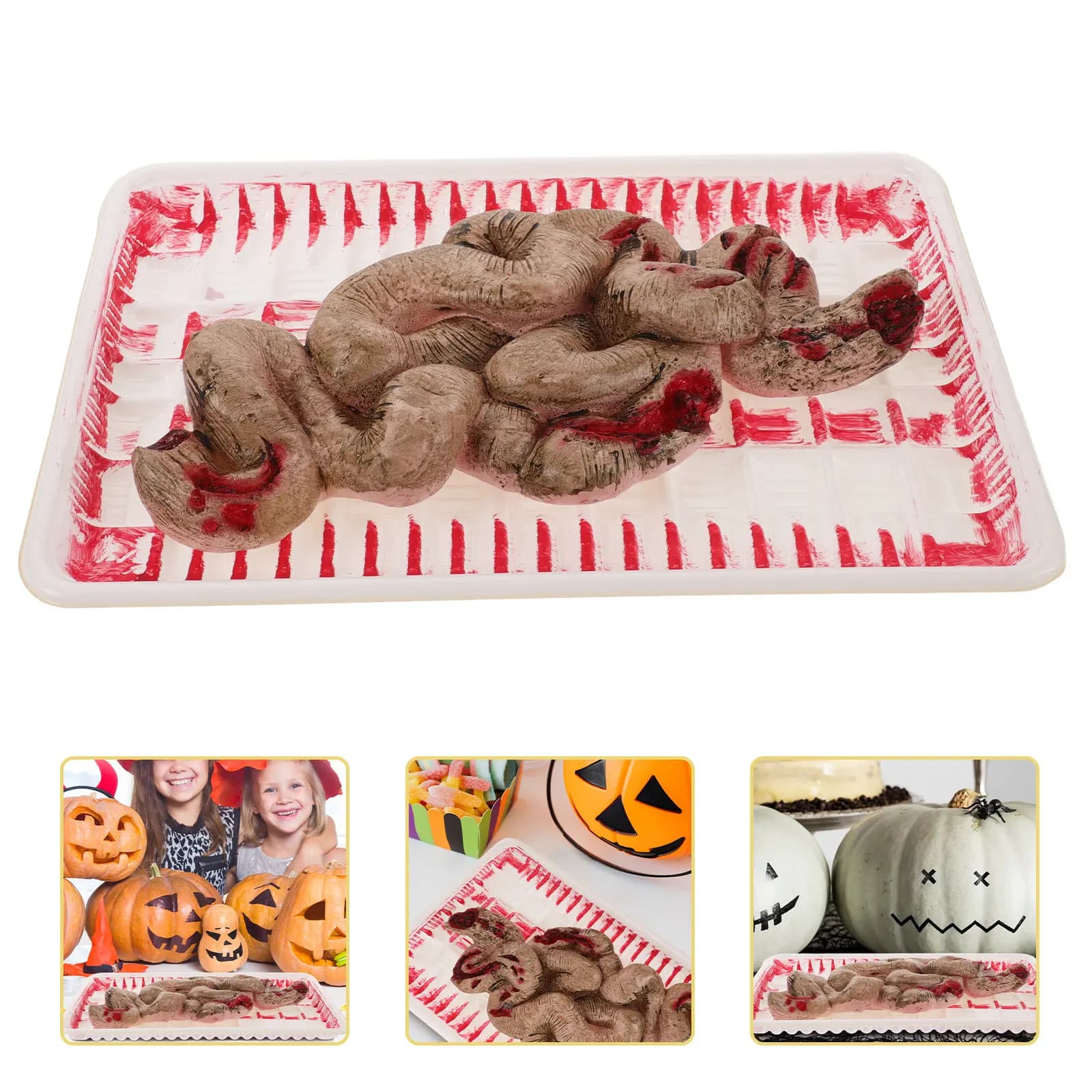 Prop di Halloween a forma di intestino sottile, realistico, orrore, decorazione spaventosa per casa infestata, escape room, anatomia finta
