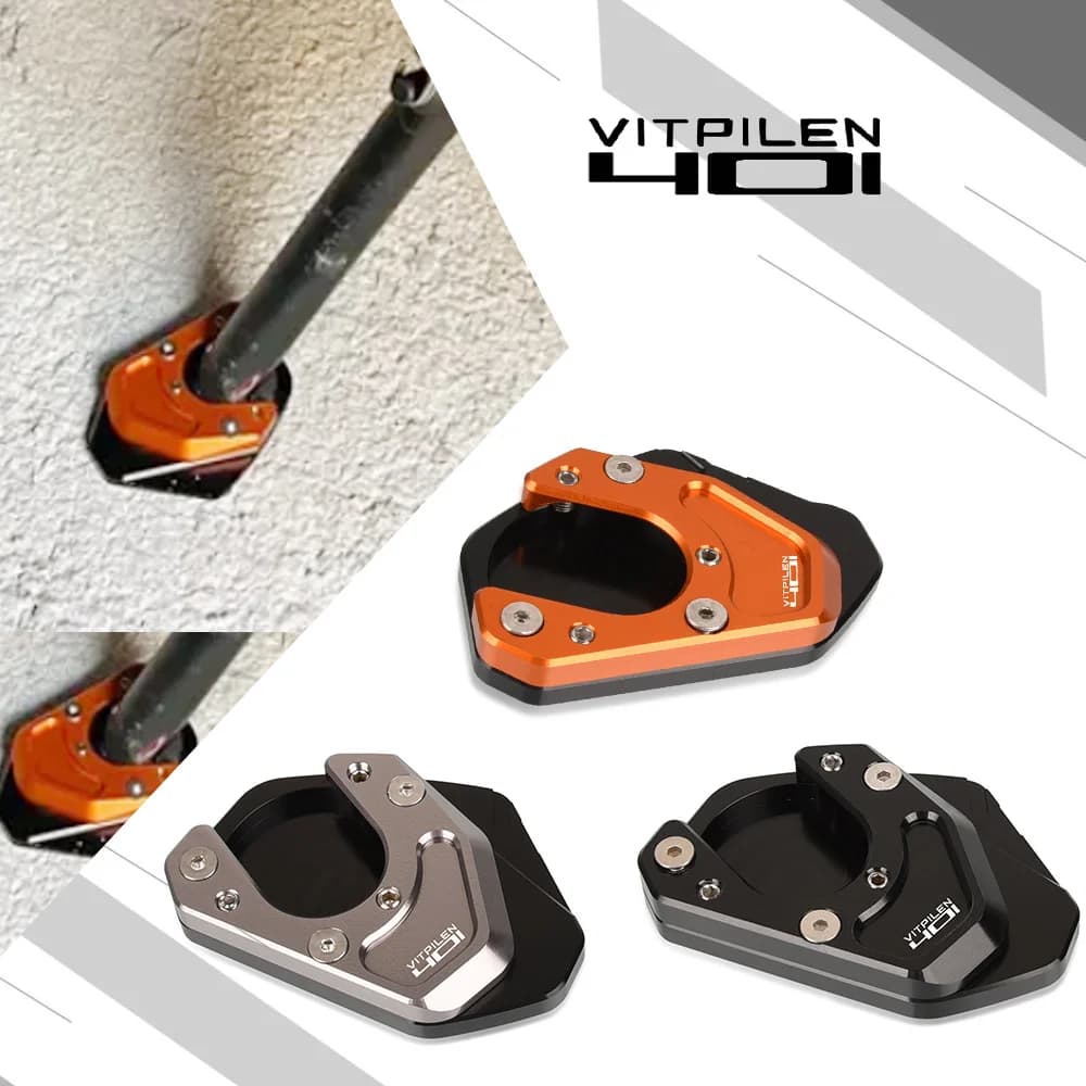 For Husqvarna Vitpilen 401 Svartpilen 2016 - 2023 2022 Kickstand Enlarge Plate Side Stand Extension Pad 701 Enduro Supermoto SMC