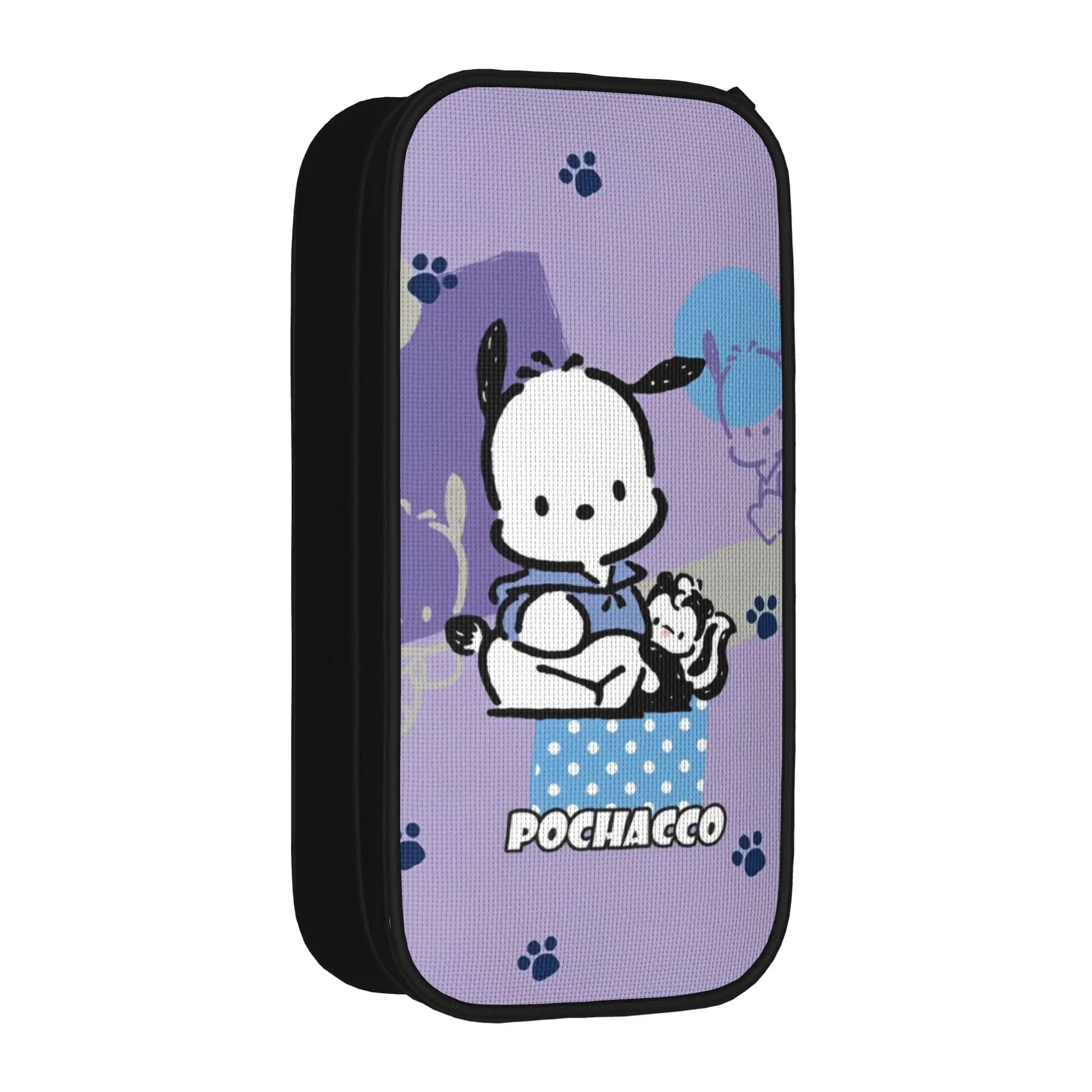 Astuccio Creativo con Motivo Impronta di Pochacco, Portapenne per Studenti, Borsa per Materiale Scolastico, Regalo di Cancelleria