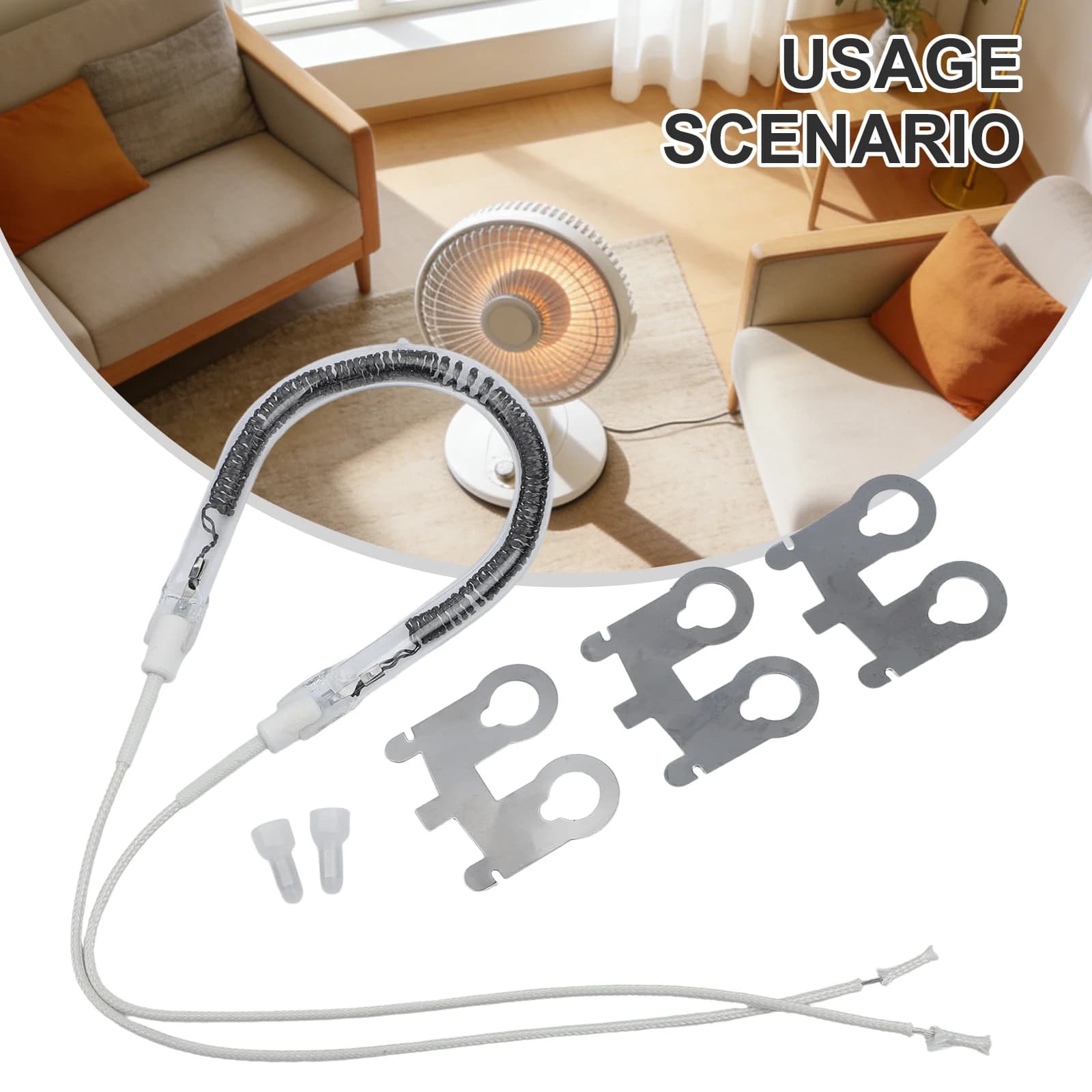 Electric heating element in Infrared Far away, Rapid heating, 1 Piece, for saunas, Bathrooms and Bright Waves