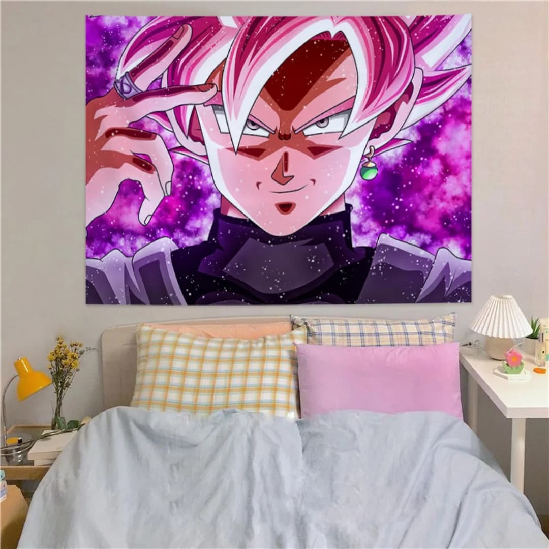 Dragon Ball Anime Tapestry Background Wall Fabric for Bedroom Dorm Room Decor Wallpaper Style Hanging Art Design