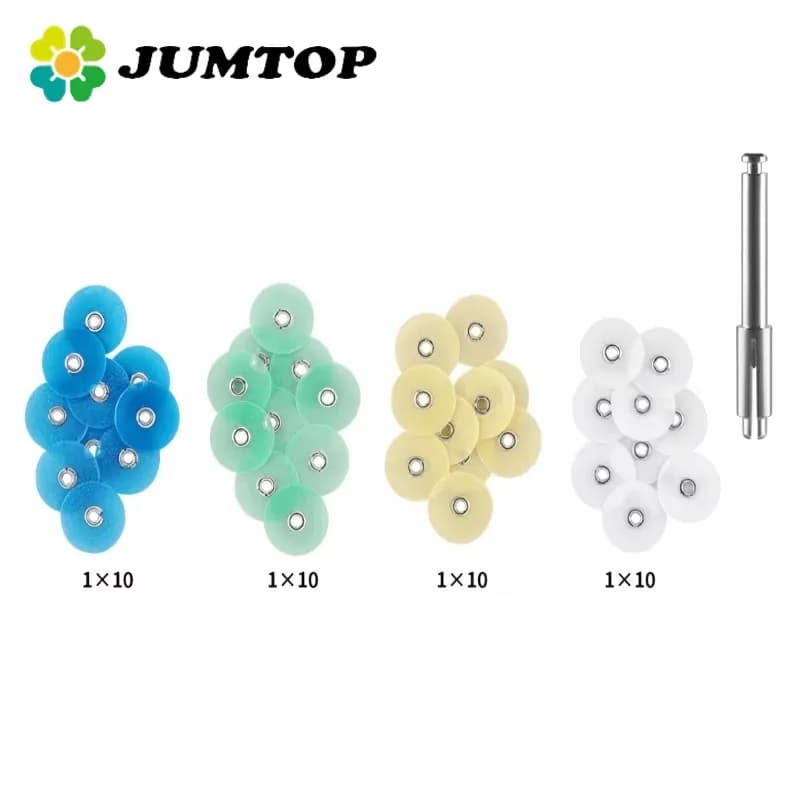 JUMTOP 40 Pezzi Dischi Lucidanti per Compositi Dentali, Strisce per Riduzione Grossa e Contornatura, Materiale per Sbiancamento Denti, Strumenti Odontoiatrici