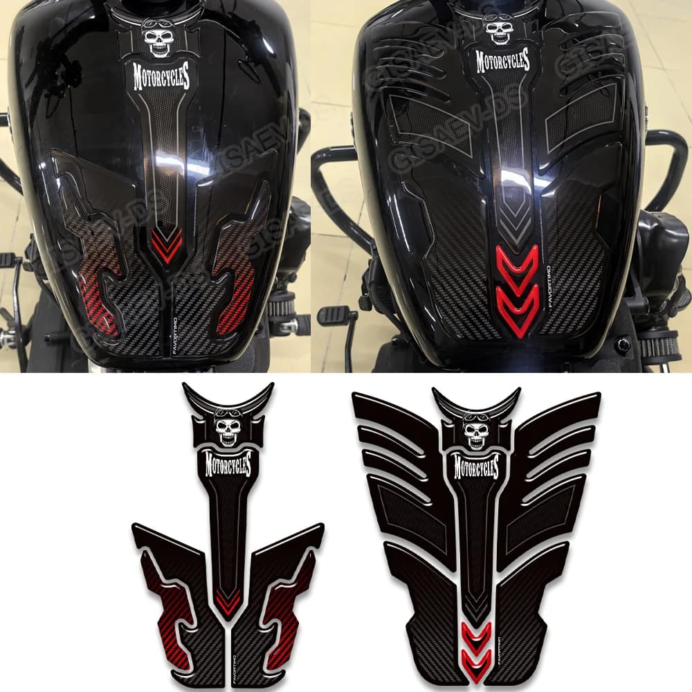 Adesivi Protettivi Serbatoio Moto per Street Bob 107 114 117, Tank Pad, Tappo Serbatoio, Impugnature, Adesivi Ginocchia, Protezione Carburante 2026