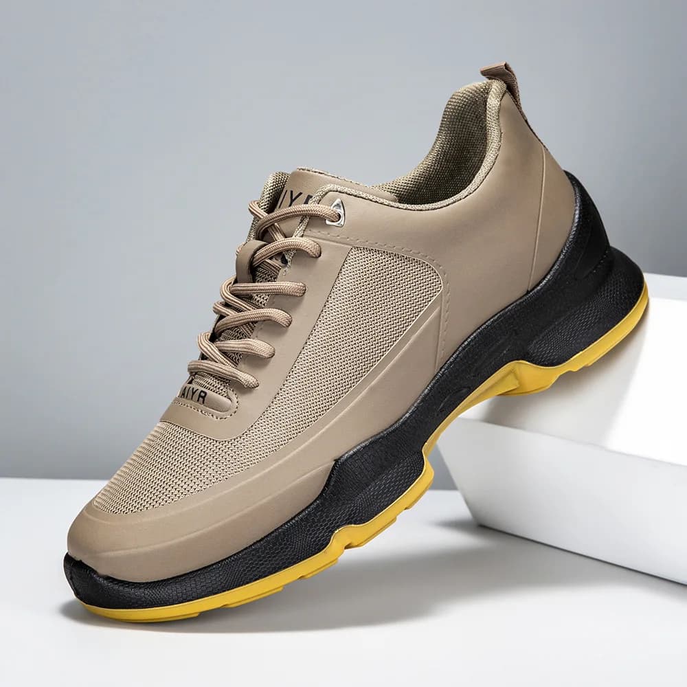 Outdoor men's shoes breathable running shoes new mesh walking shoes men's lightweight casual mountaineering sports shoes