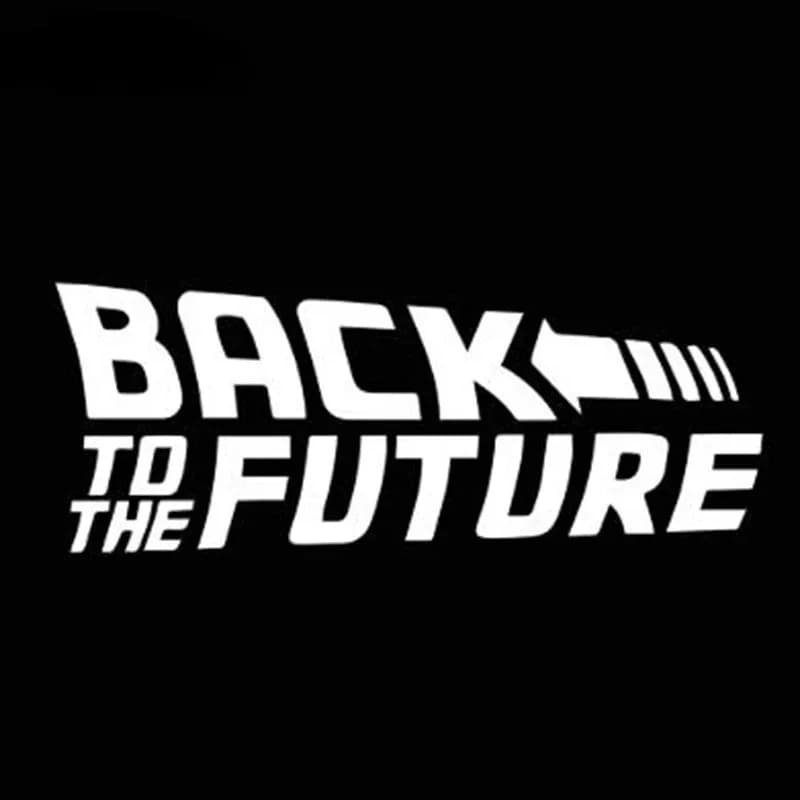 Car Wall decals Back to the future style personality fashion decoration auto accessories decals waterproof solar protection 15 CM