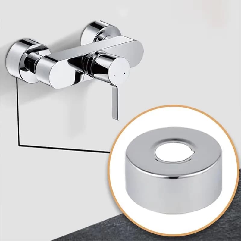 Copertura Decorativa per Tubi in Acciaio Inox, Copertura Decorativa per Valvola Angolare del Rubinetto Doccia, Piastra per Nascondere Fori Indesiderati per Tubi a Parete del Bagno di Casa
