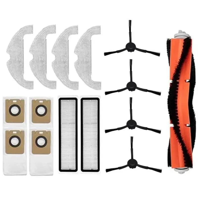 A84X-Vacuum Cleaner Kit Main Brush Side Brush Hepa Filter Mop Dust Bag For Dreame Bot L10 Plus/D10 Plus RLS3D