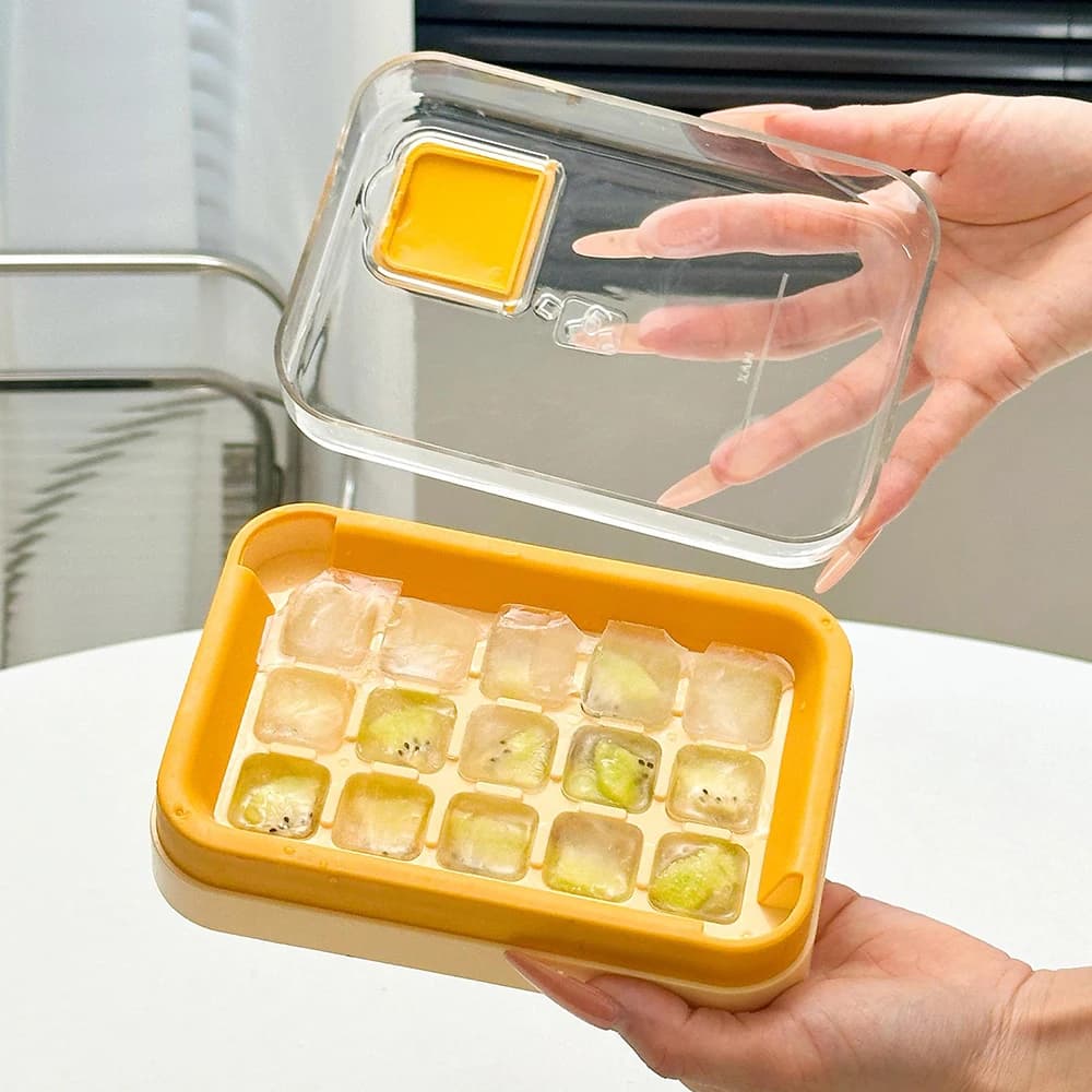 Ins Stampo per cubetti di ghiaccio Silicone per uso alimentare per uso domestico Ghiaccio fatto in casa Stampo per cubetti Patchwork Griglia per pressa Scatola per produzione di ghiaccio per iniezione d'acqua
