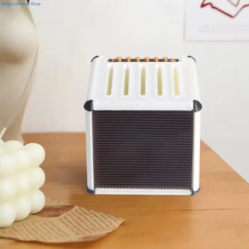 N2UB Creative 3D Printed Guitar Pick Storage Box Build-in Multiple Partition Inside for Easy Access Stylish Storage Display