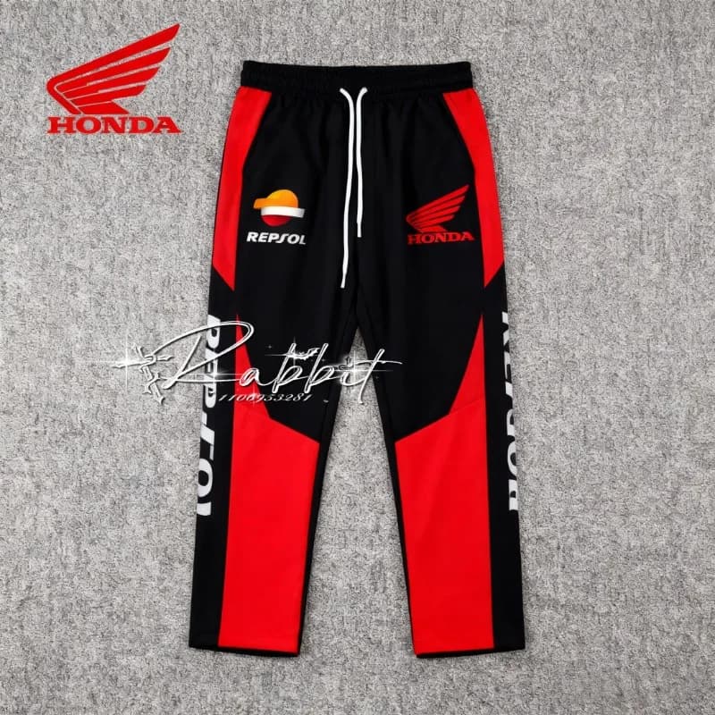 2025/26 New Honda Racing Team Men's casual fashion sports pants MOTO Racing Off Road Bicycle Pants for quick drying solar protection